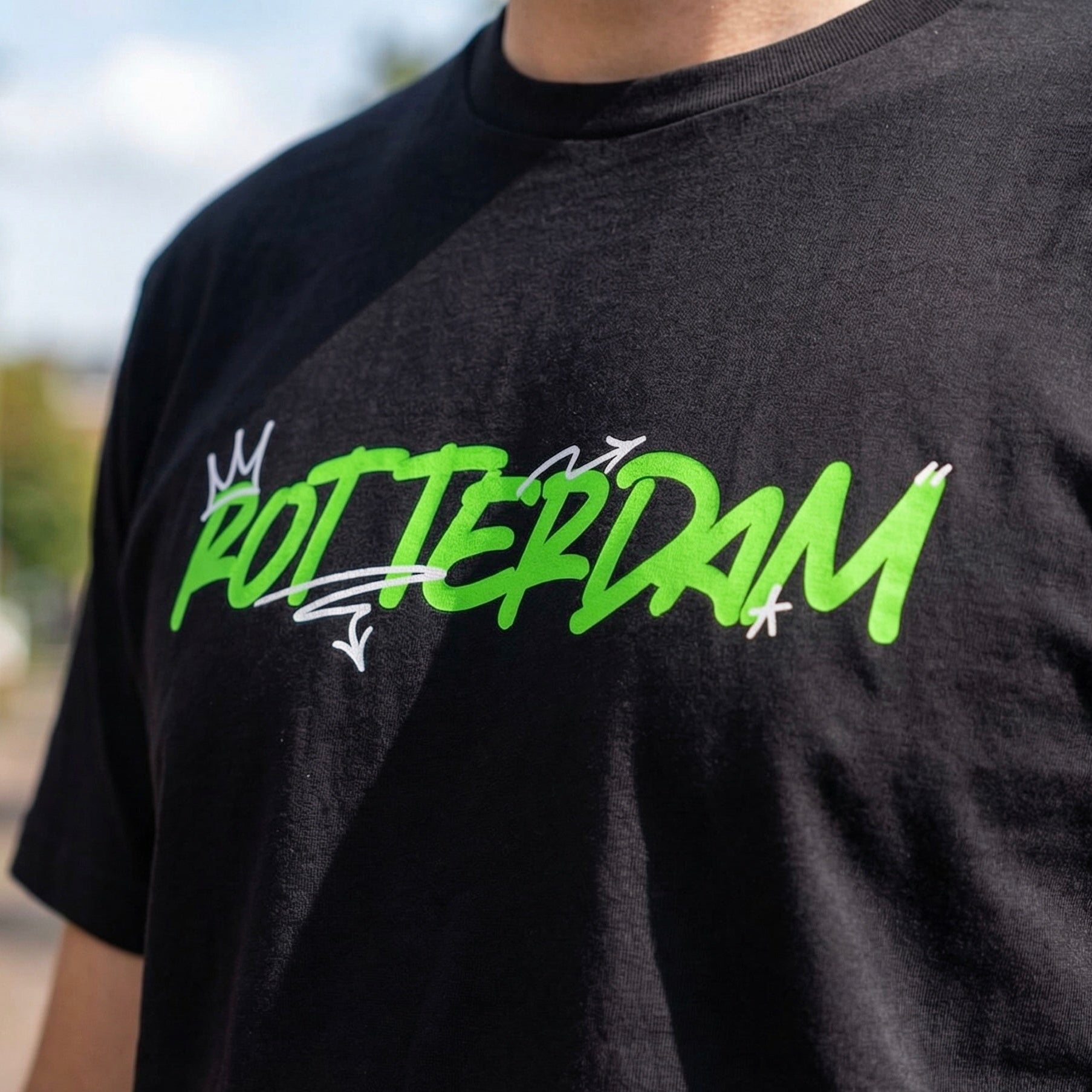 Rotterdam Sweater | Graffiti Editie Neon Groen