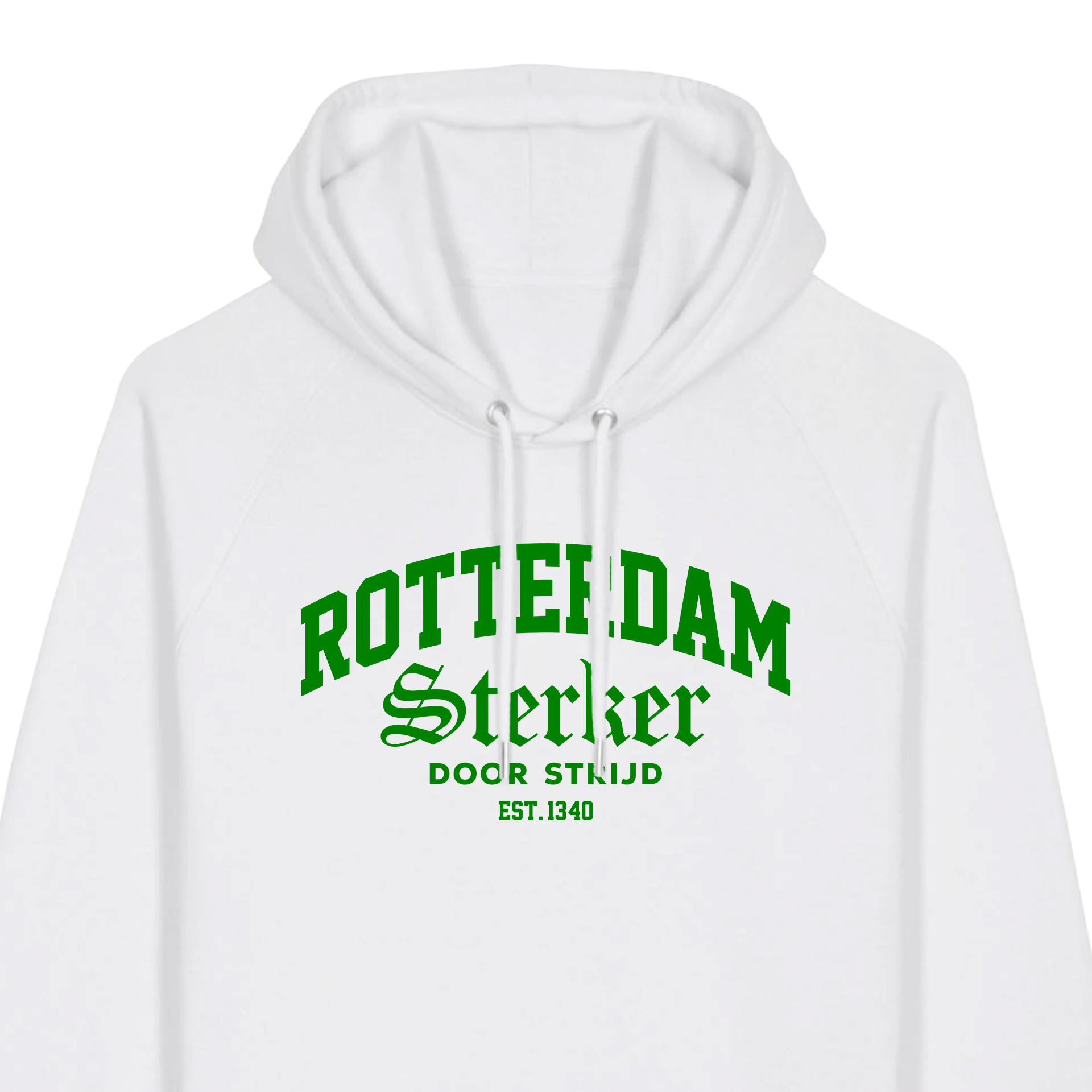 Rotterdam Hoodie | Sterker Door Strijd Groen