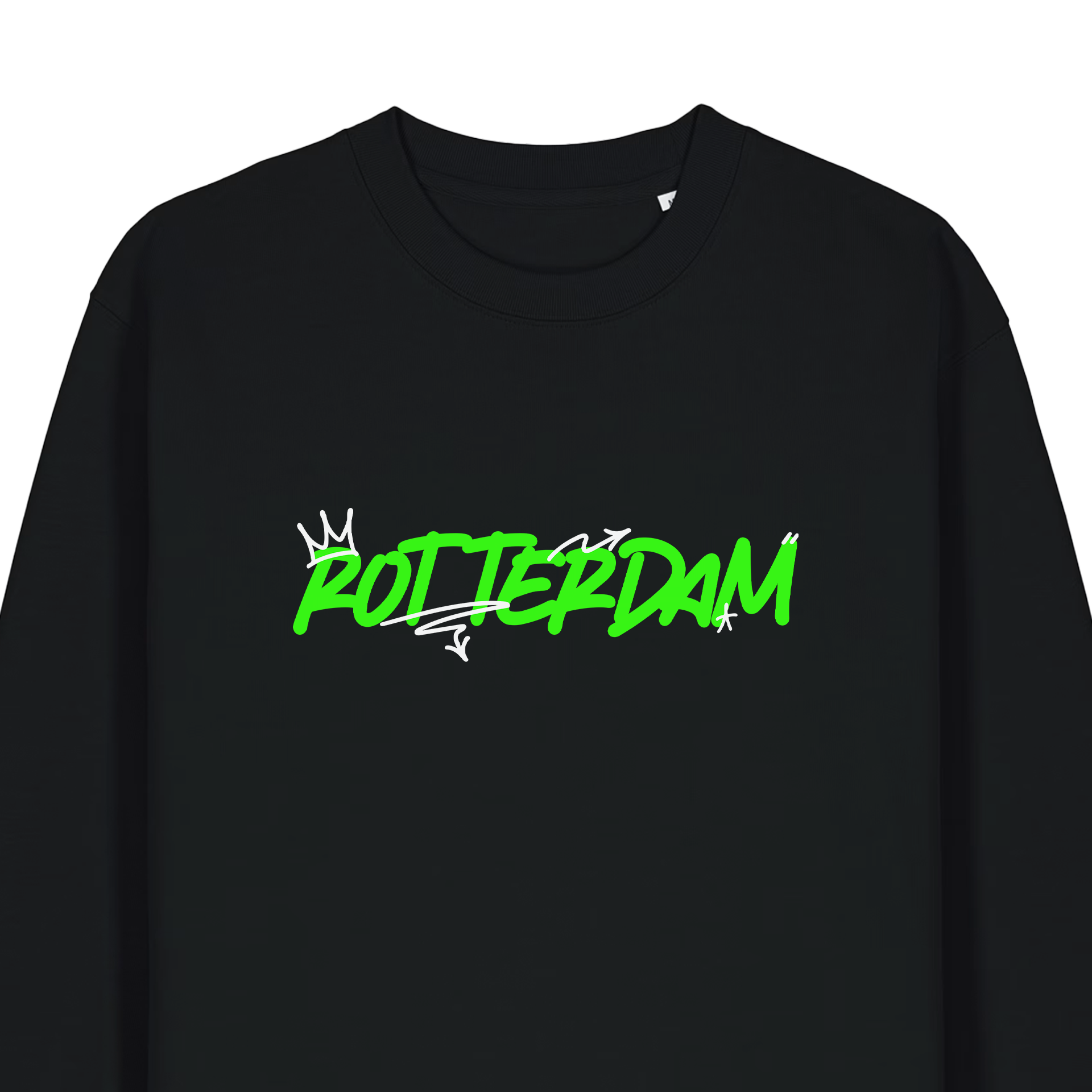 Rotterdam Sweater | Graffiti Editie Neon Groen