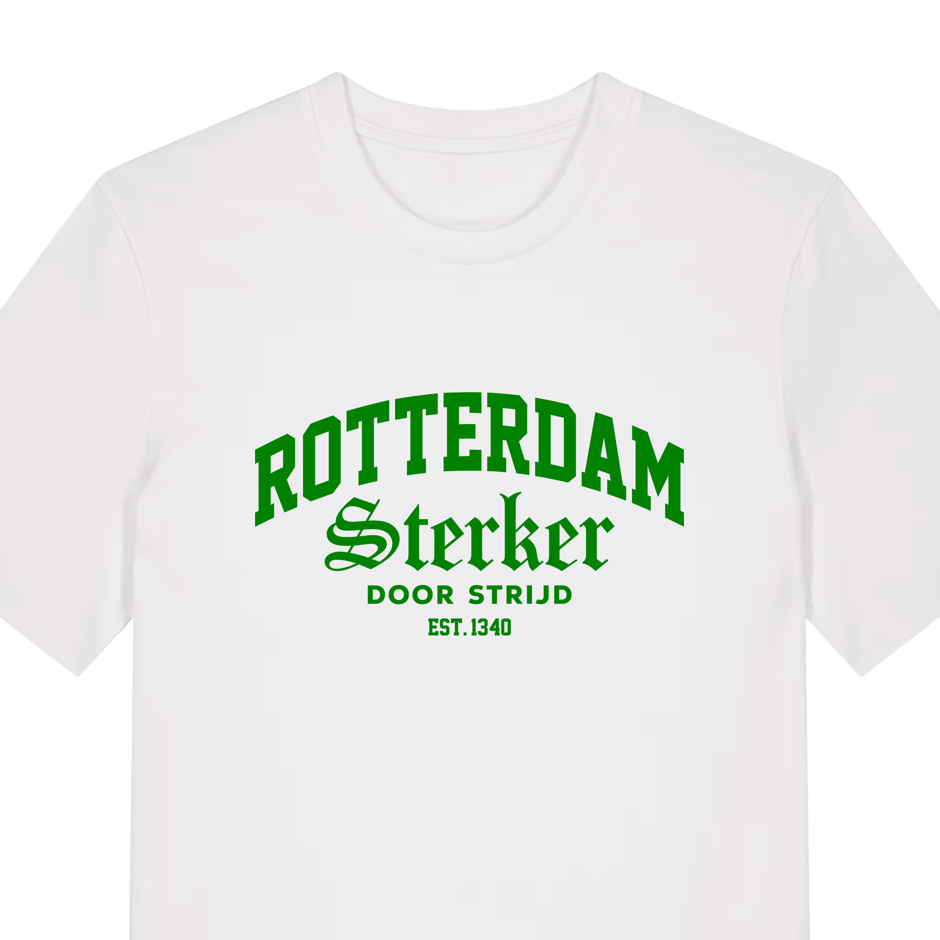 Rotterdam Shirt | Sterker Door Strijd 010Groen