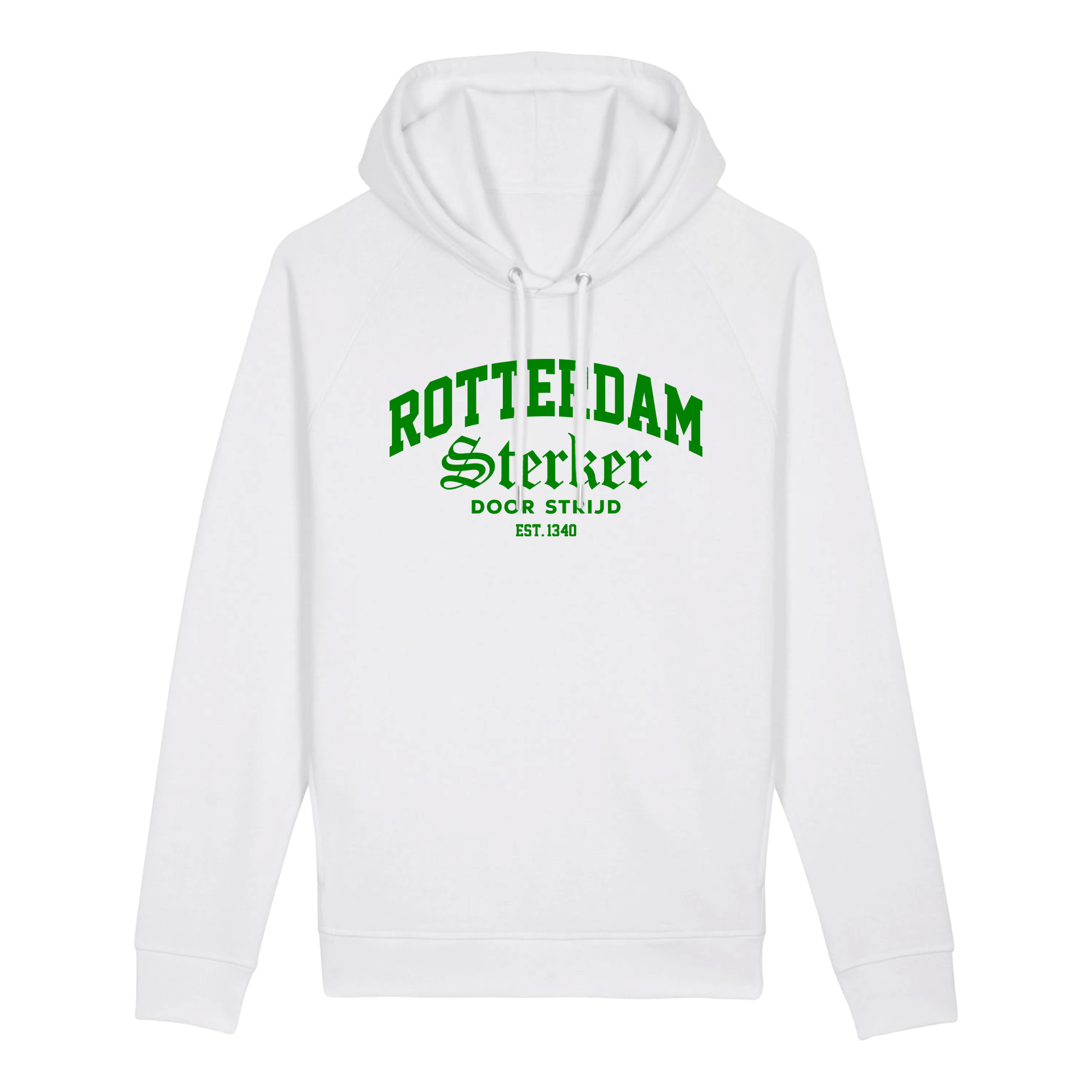 Rotterdam Hoodie | Sterker Door Strijd Groen